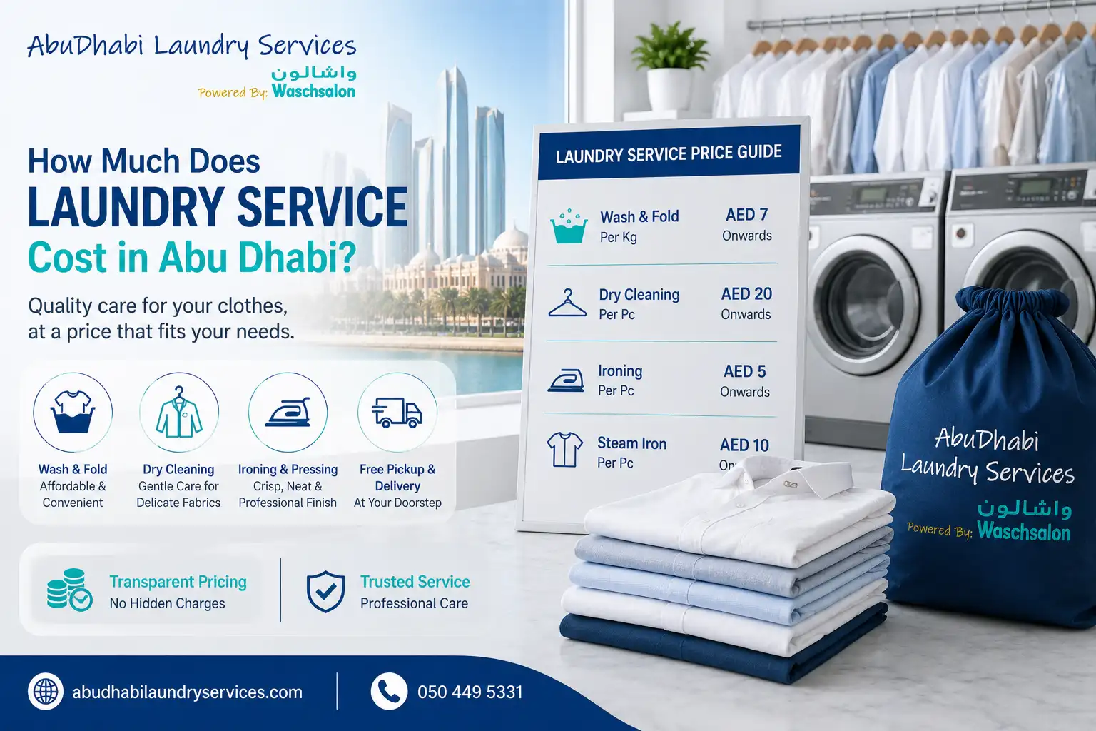 Featured image for How Much Does Laundry Service Cost in Abu Dhabi