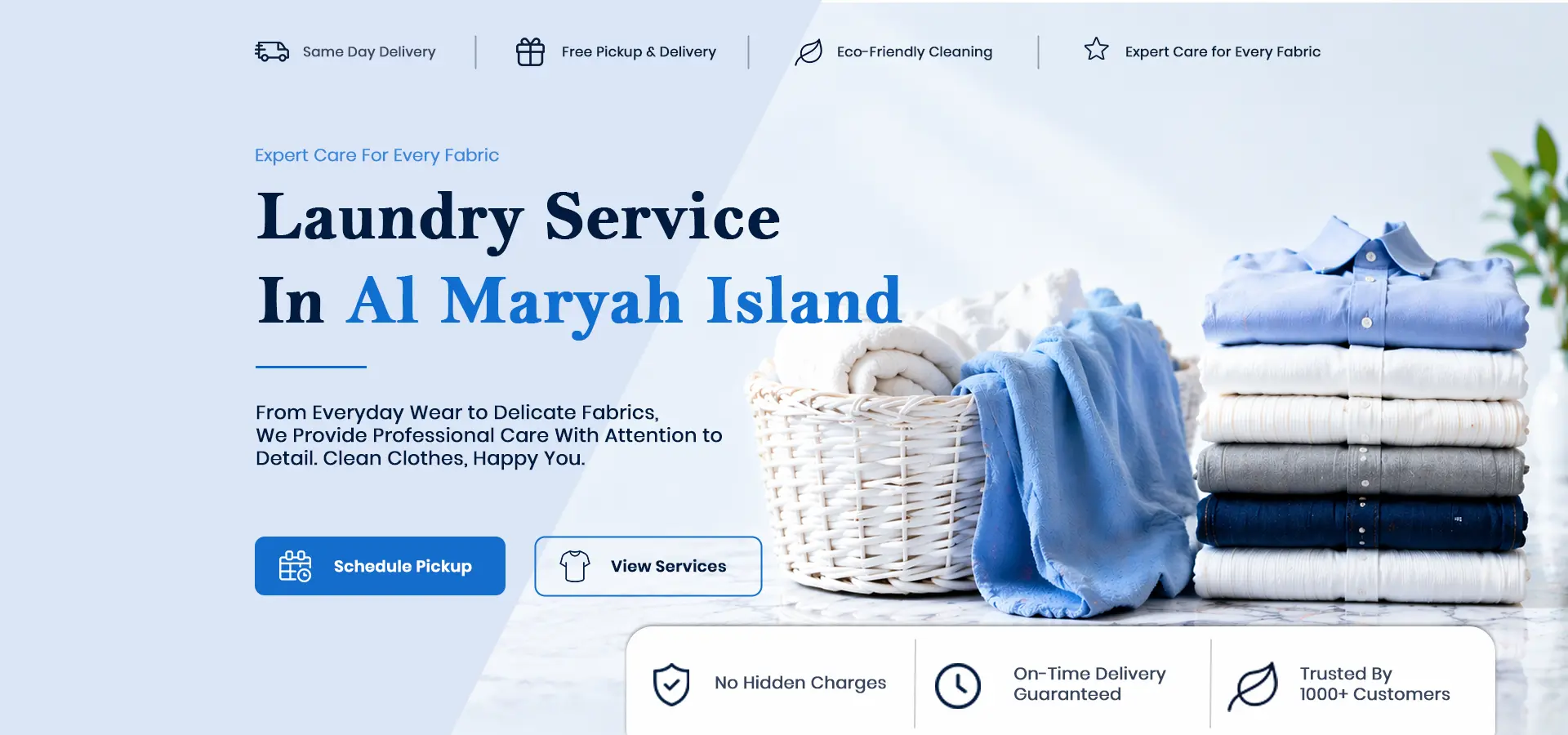 Laundry Service Al Maryah Island Desktop