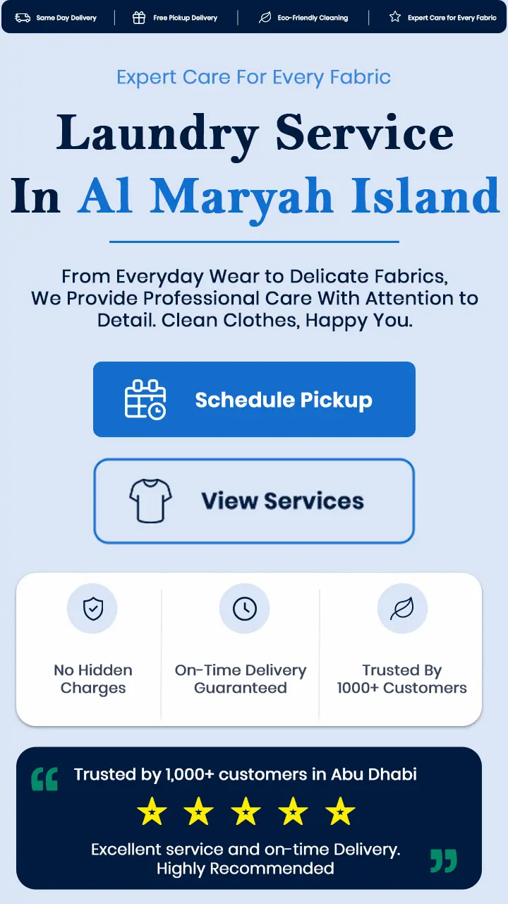 Laundry Service Al Maryah Island Mobile