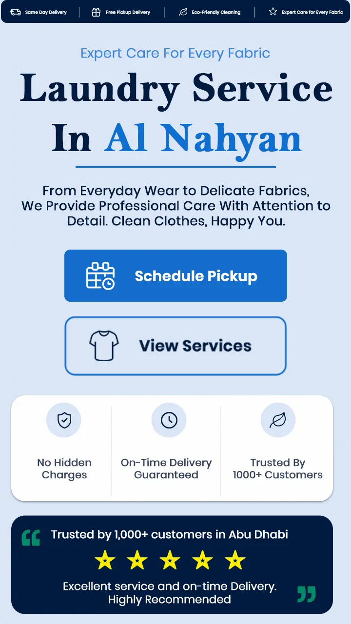 Laundry Service Al Nahyan Mobile