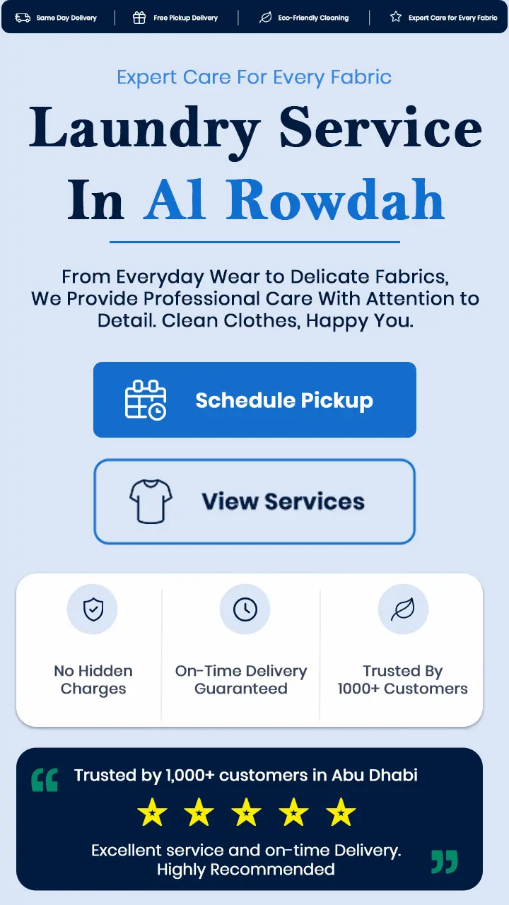 Laundry Service Al Rowdah Mobile