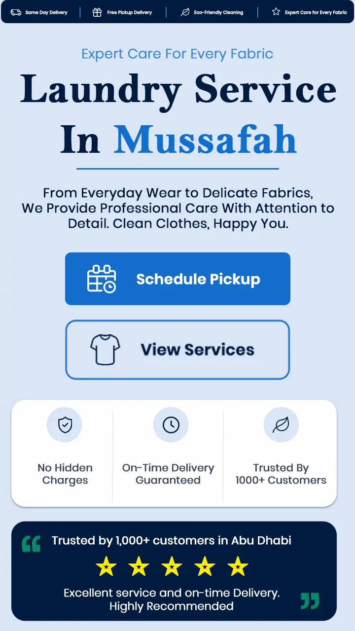 Laundry Service Mussafah Mobile
