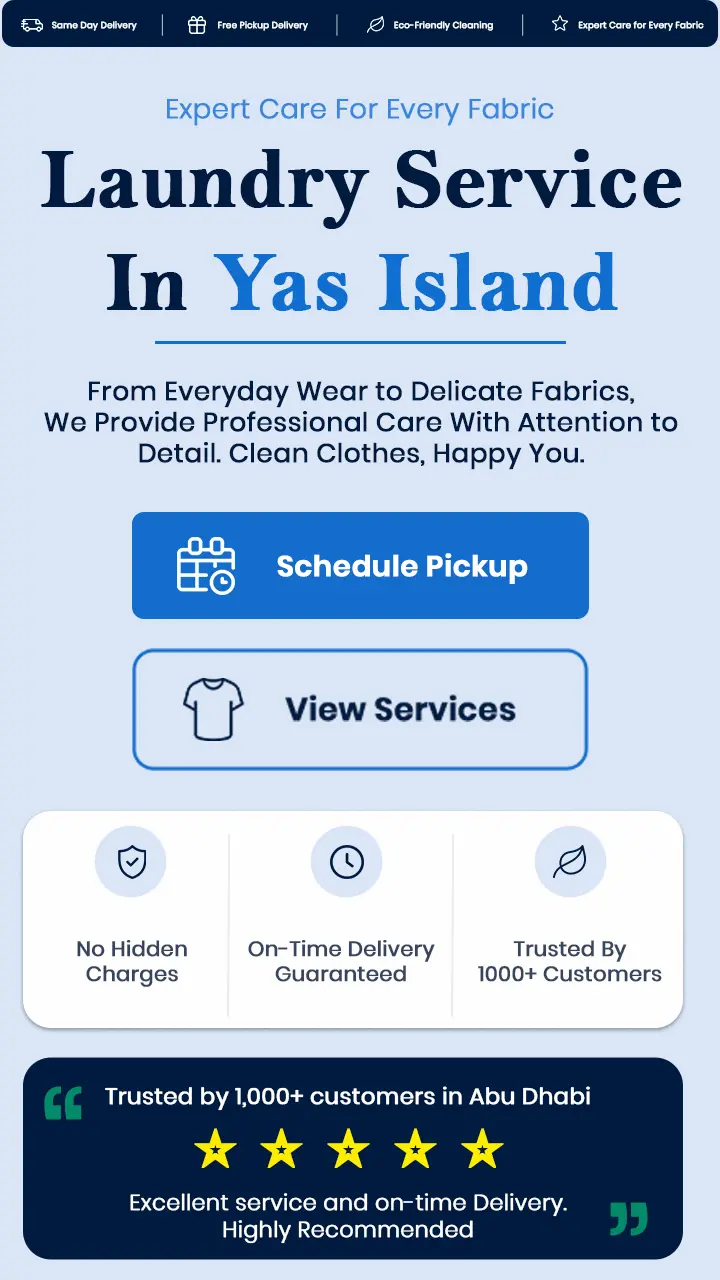 Laundry Service Yas Island Mobile