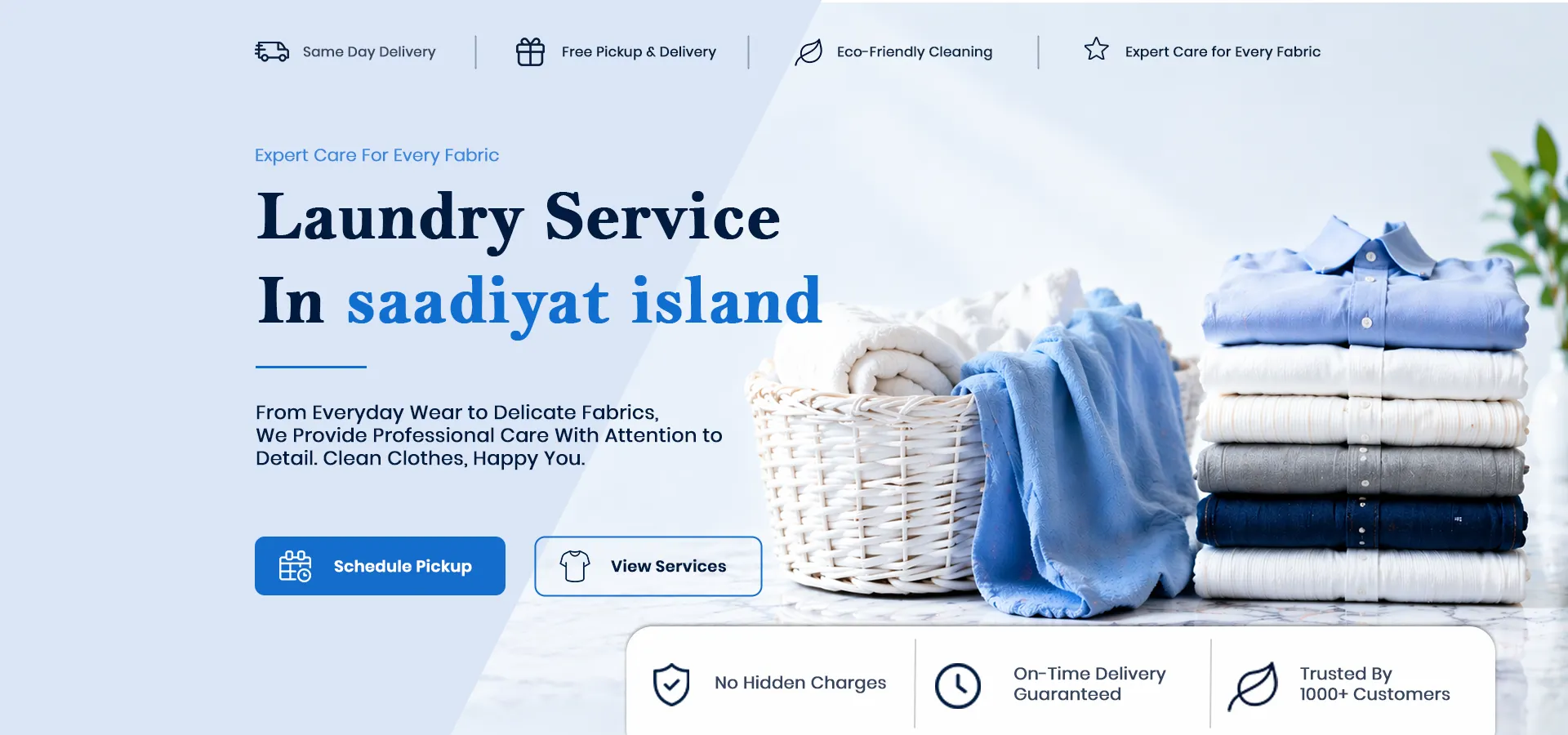 Laundry Service saadiyat island Desktop