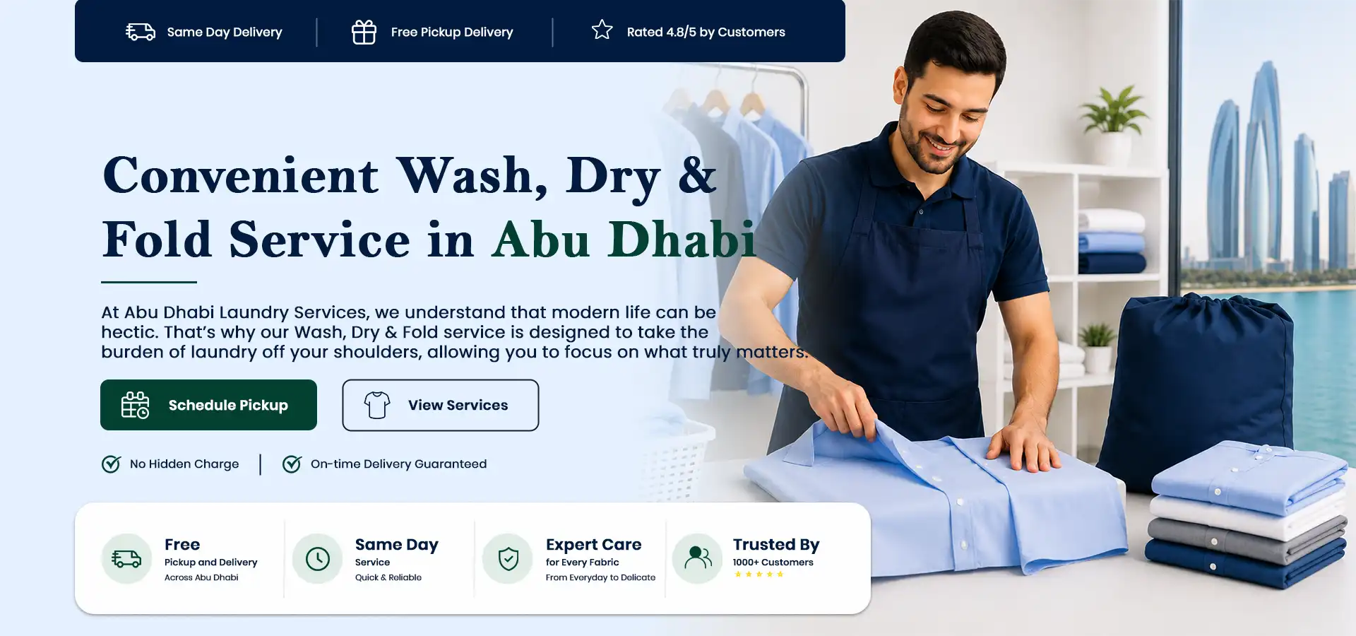 Wash Dry And Fold Desktop Banner Image